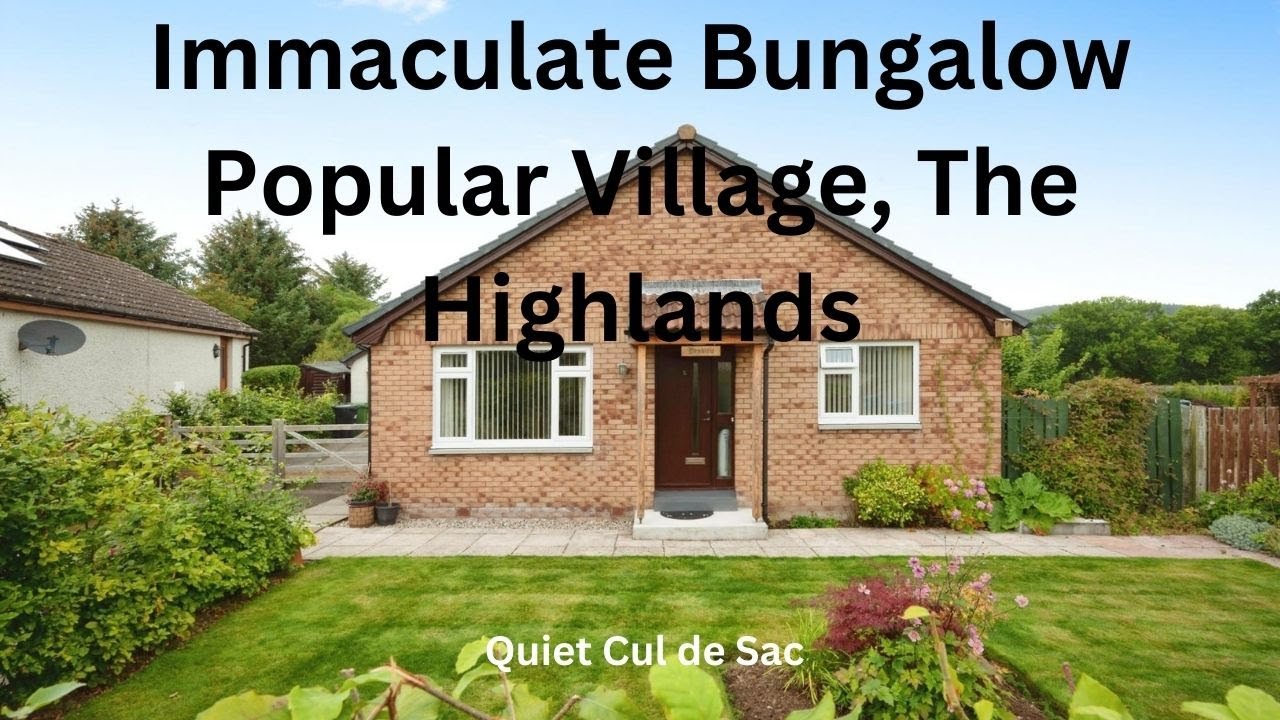 Three Bedroom Bungalow in Popular Highland Village. Close to Inverness City
