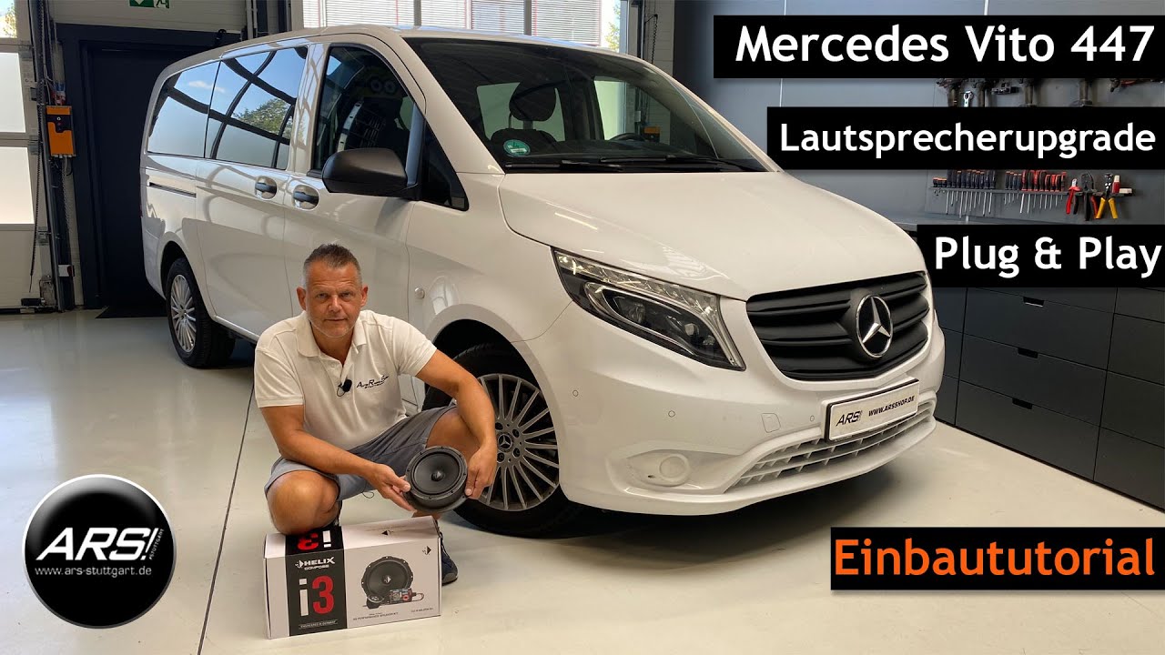 Lautsprecherupgrade im Mercedes Vito 447 | mehr Klang und Power mit Helix-Lautsprecher und Dämmung