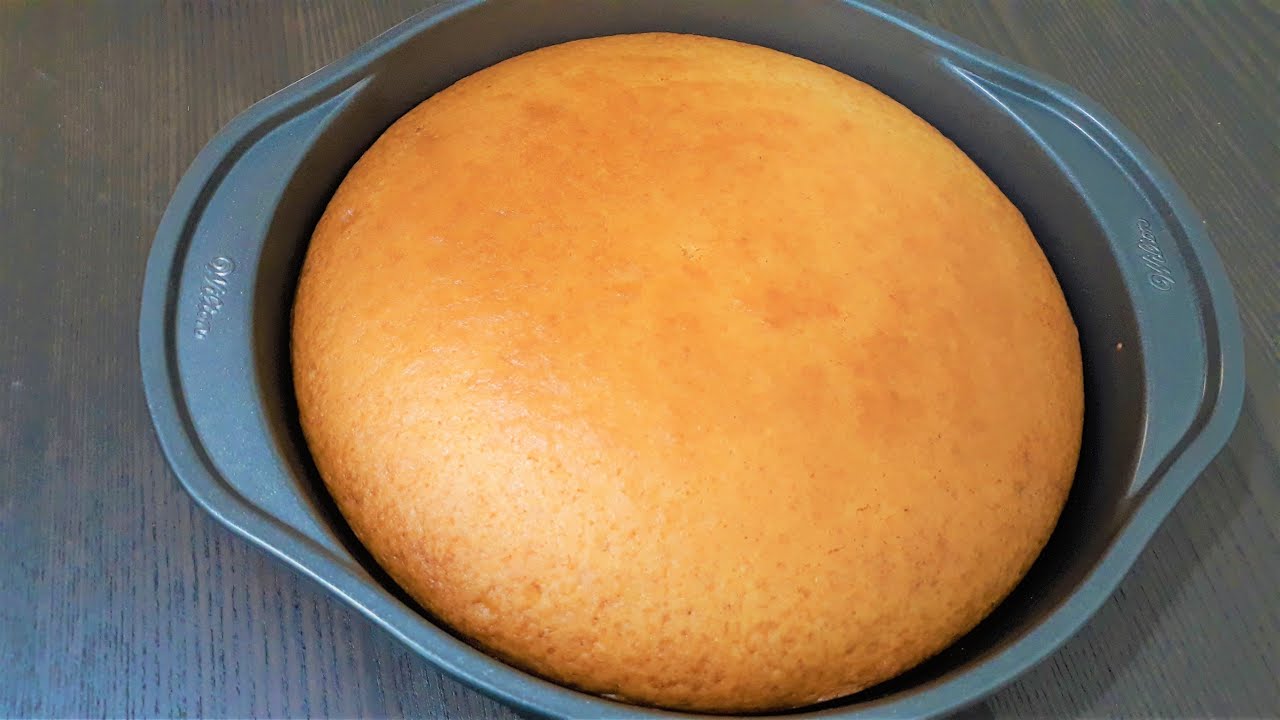 Basic Eggless Vanilla Sponge Cake Recipe | Vanilla Sponge Cake In Oven | வெண்ணிலா கேக்