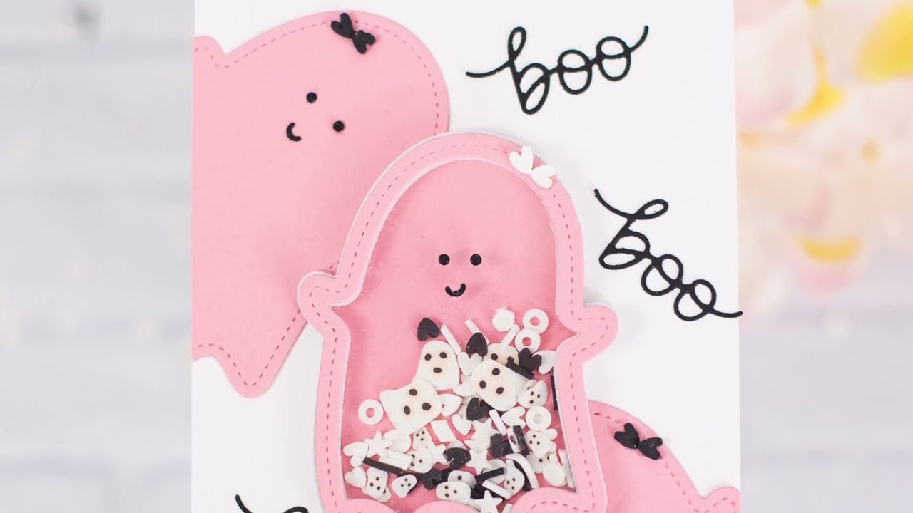 Pink Halloween Ghost Shaker