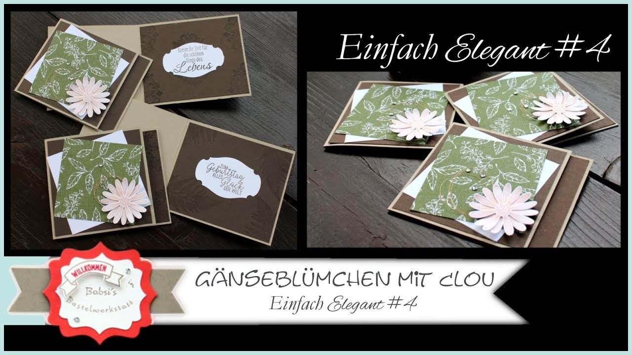 Einfach & Elegant #4 Gänseblümchen mit Clou Karte mit Produkten von Stampin´Up! - Anleitung