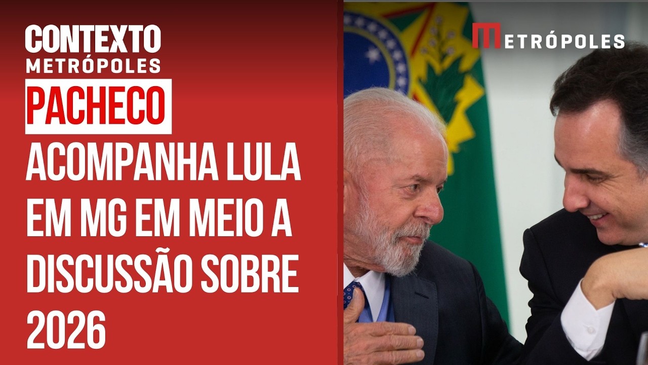 Pacheco vai a MG com Lula em meio a conversas sobre candidatura