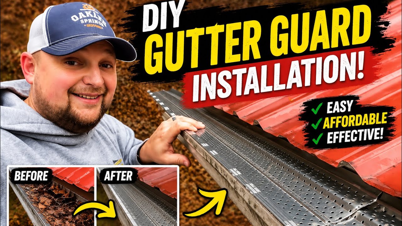 DIY Gutter Guard Installation