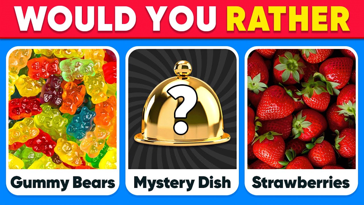 Would You Rather JUNK FOOD vs HEALTHY FOOD vs MYSTERY Dish Edition 🍕🍽️ Daily Quiz