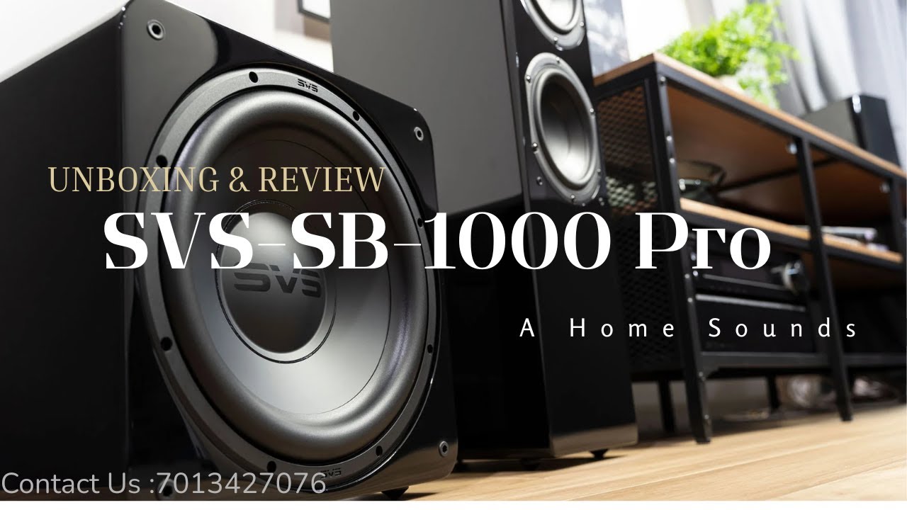 SVS SB-1000 Pro Subwoofer | Unboxing & Review (Telugu) #hometheatersystem #dolbysurround #speaker