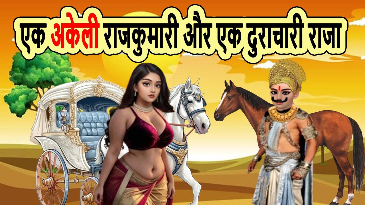 एक अकेली राजकुमारी और एक दुराचारी राजा | cartoon story | moral story | hindi kakani | mann k voice