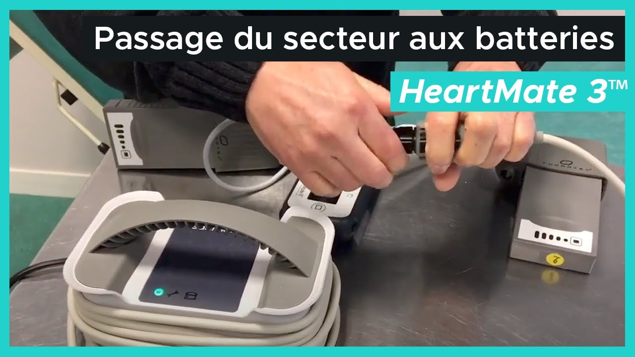 Passage du secteur aux batteries - HeartMate 3™