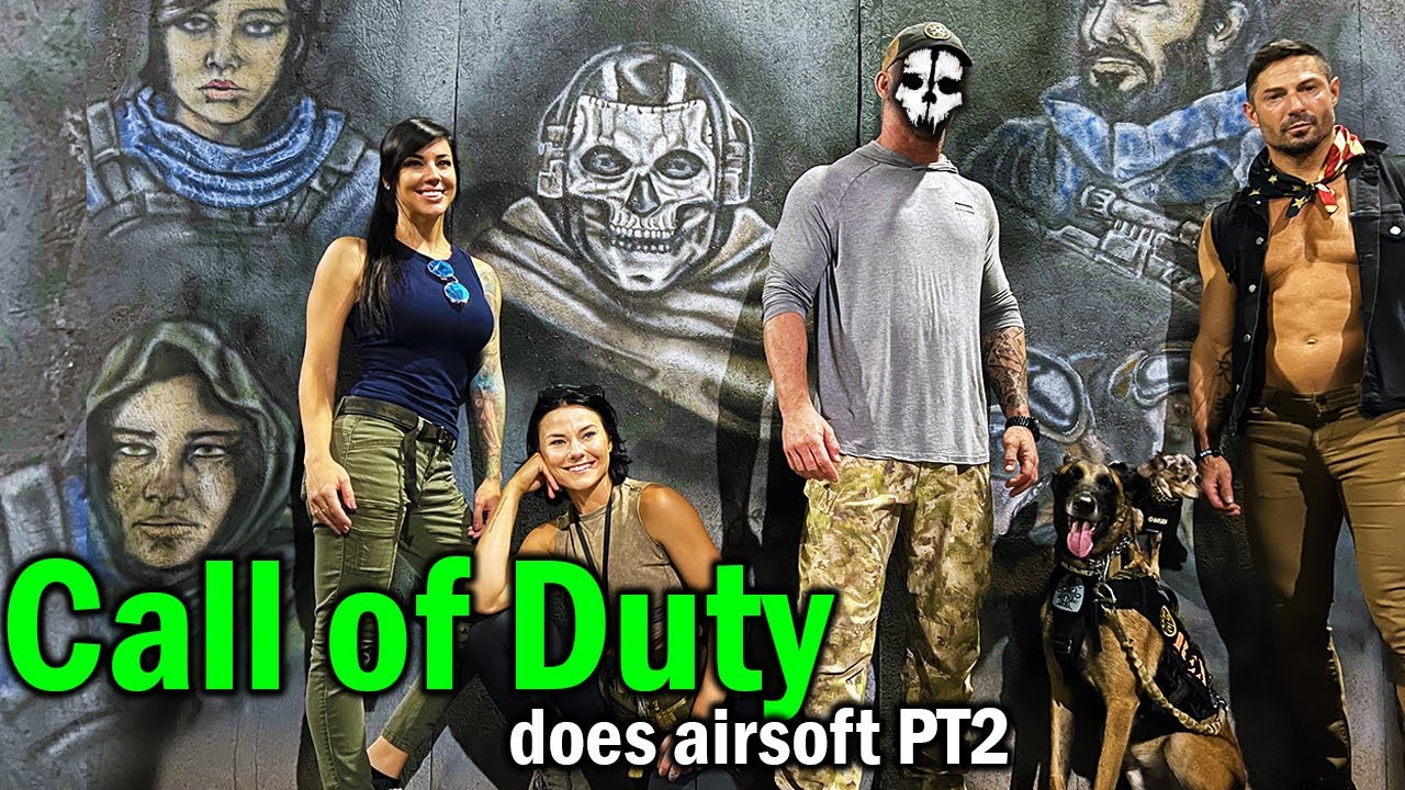 Call of Duty Operators play Airsoft with fans! *Ghost, Mara, Iskra*