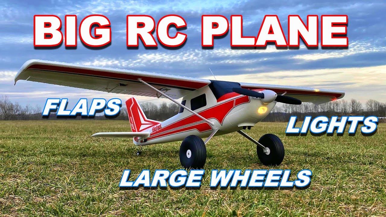 Under $170 BIG RC Airplane with Lights and Flaps! - Arrows Bigfoot 1300mm - TheRcSaylors