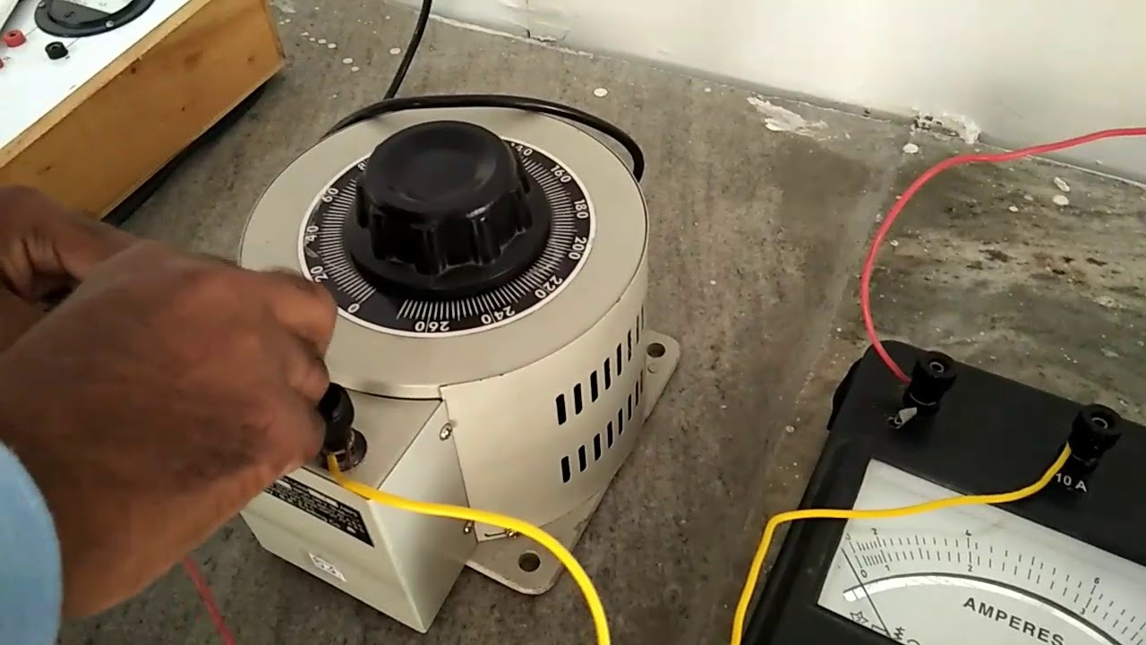Connection of open circuit test of single phase transformer