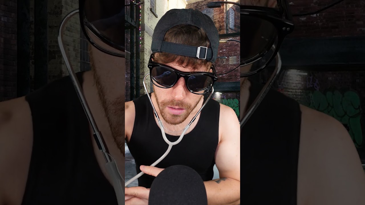 ASMR ILLEGAL Cranial Nerve Exam on the Streets!