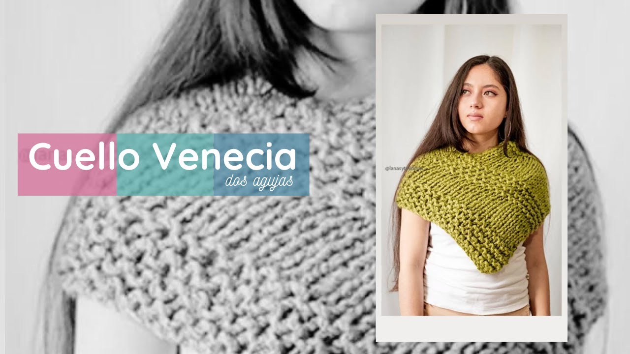 CUELLO ASIMETRICO tejido a dos agujas - Un patrón perfecto para principiantes