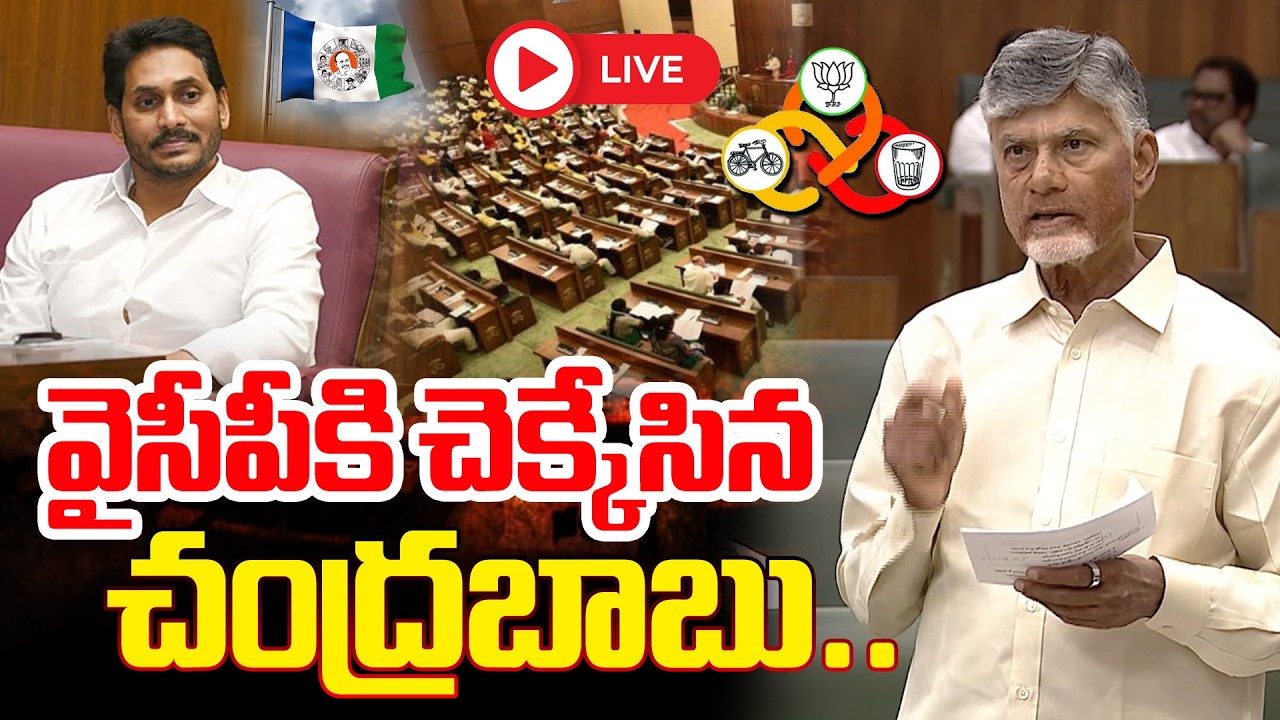 LIVE : వైసీపీకి చెక్కేసిన చంద్రబాబు..| CM Chandrababu Interesting Comments In Assembly | Varahi News