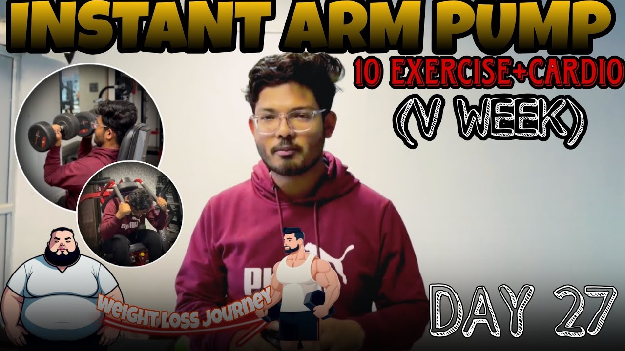 DAY 27= I Did 10 Exercises for Massive Shoulder&Forearms!! 70 DAYS WEIGHT LOSS+TRANSFORMATION SERIES