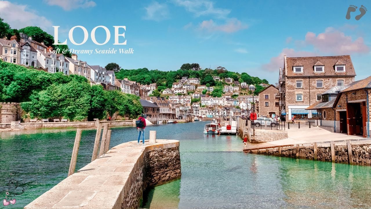LOOE CORNWALL | A Walk Through Cornwall’s Beautiful Seaside Town (No Talking, 4K)