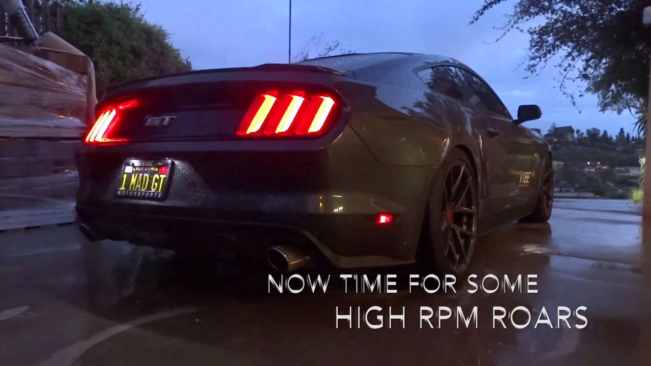 2015 Mustang GT with Borla Atak Catback with and without Cat Deletes