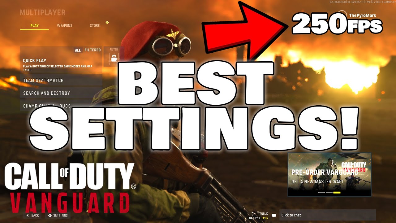 THE BEST PC SETTINGS FOR CALL OF DUTY VANGUARD!