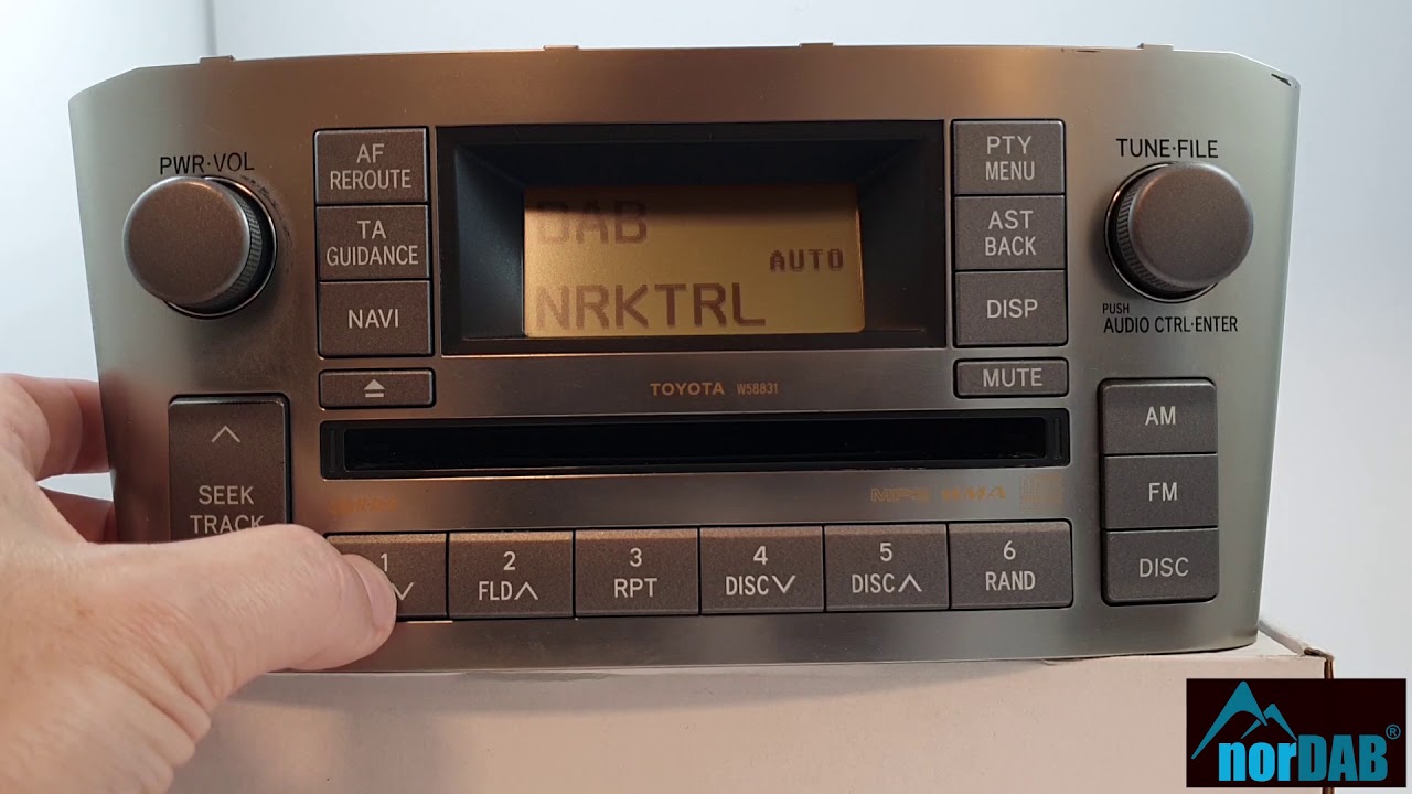 norDAB fully integrated DAB/DAB+ solution for Toyota/Lexus - Toyota Avensis (T25) CD/Radio demo!