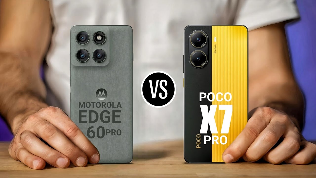 Moto Edge 60 Pro Vs Poco X7 Pro || Full Specs Comparison