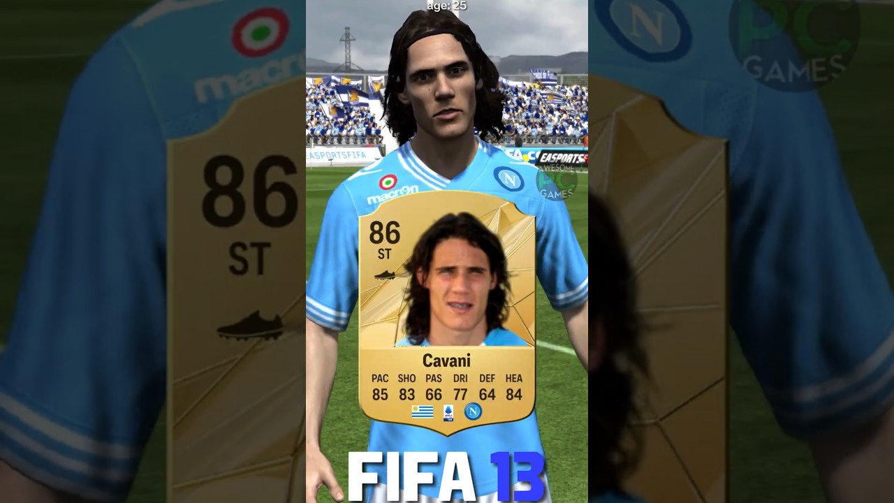 🇺🇾 EDINSON CAVANI fifa evolution (08-25) #eafc25 #fc25 #fifa #cavani #bocajuniors