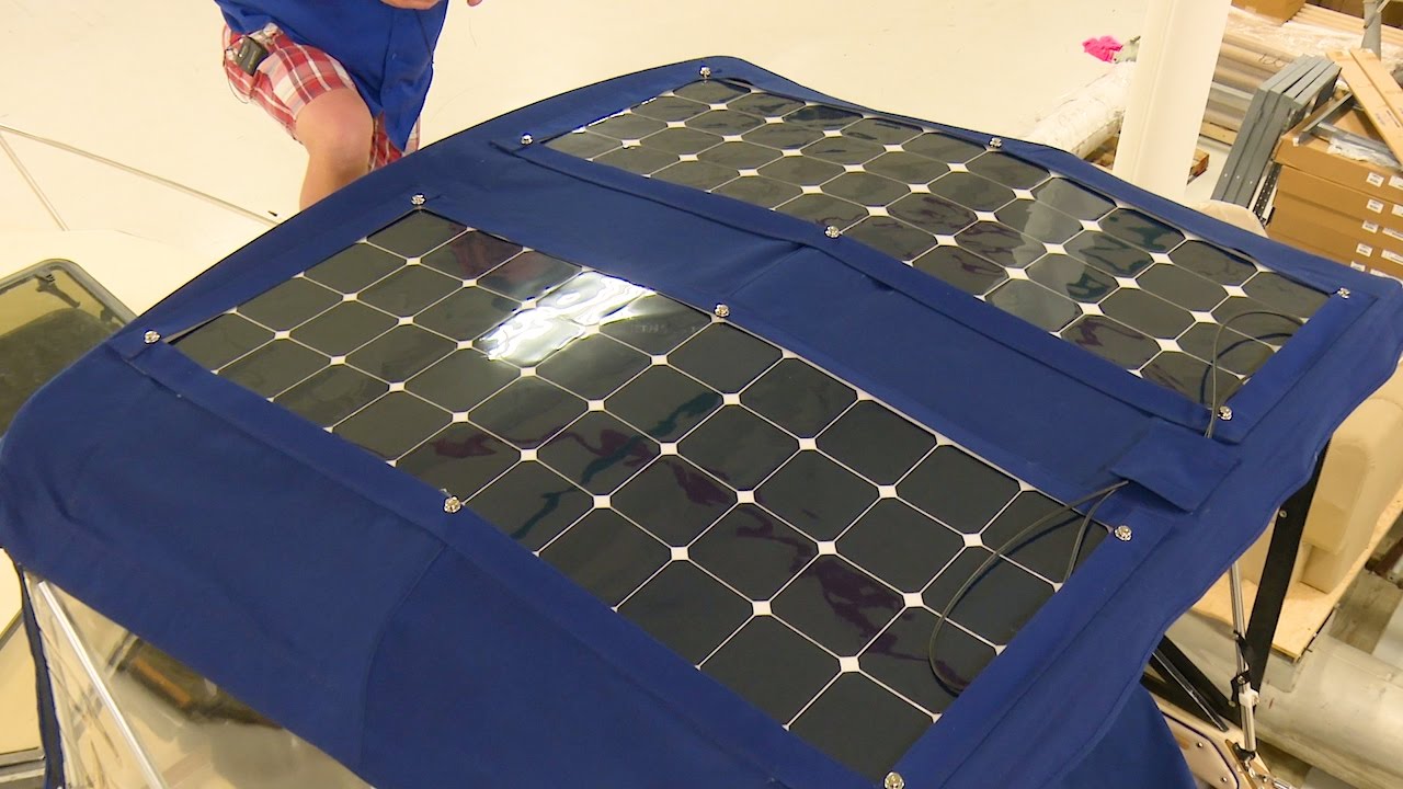 How to Install Solar Panels on a Bimini