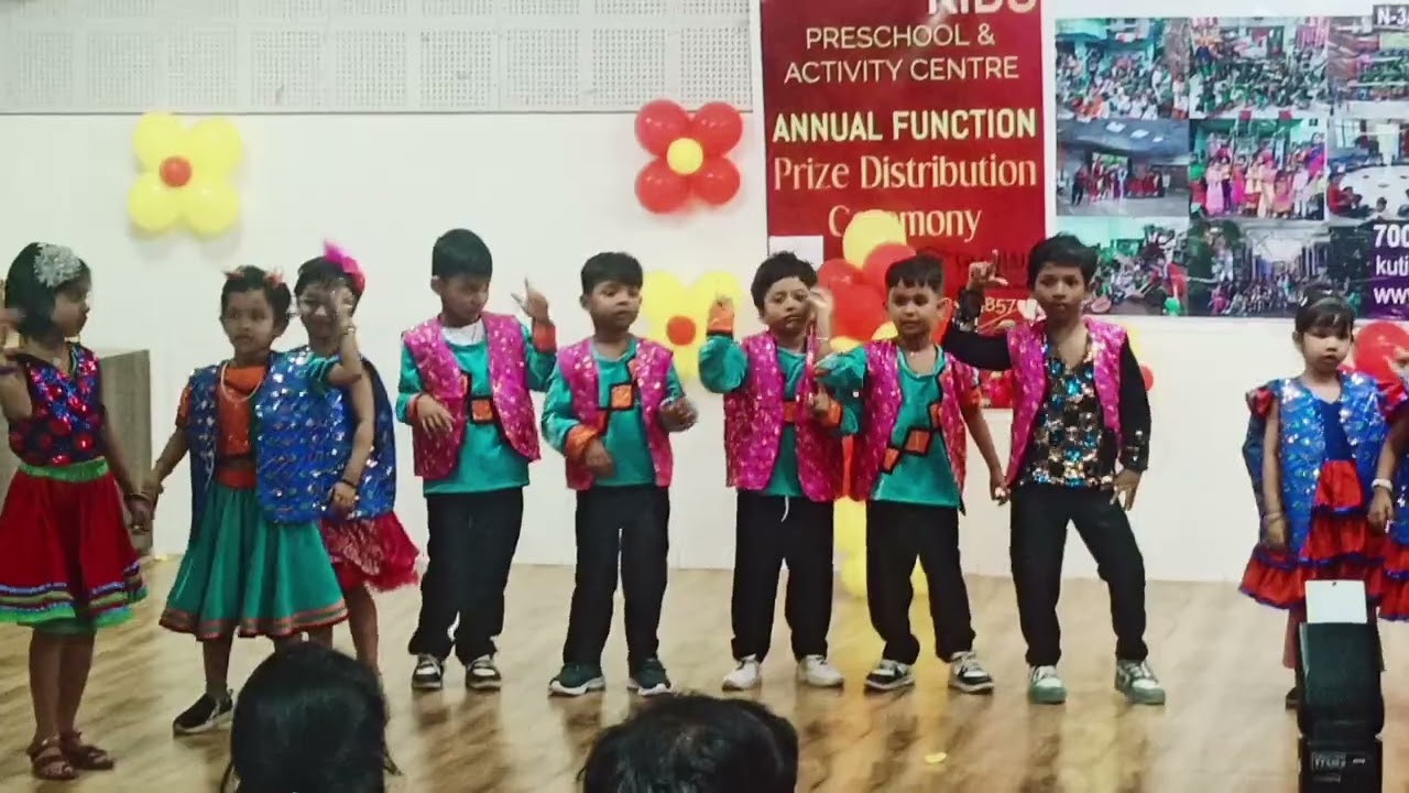 Beutiful dance performance by kutie kids childrens #annual function #dance