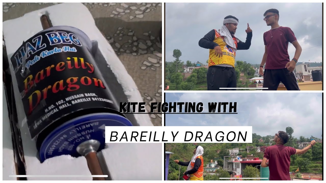 Kite Fighting With Bareilly Dragon #kitefighting #15august #janmashtami