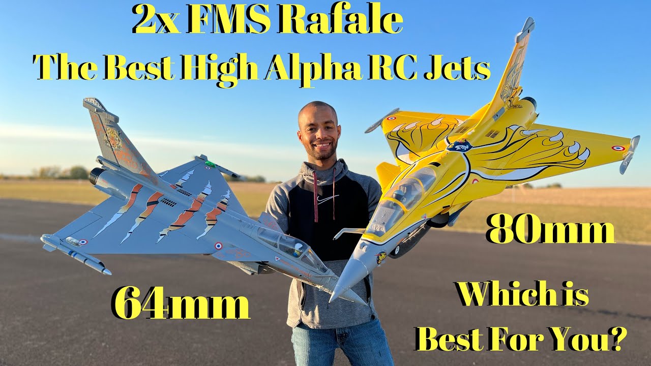 Лучшие радиоуправляемые самолёты High Alpha! - FMS Rafale 80 мм и 64 мм RC EDF-самолёты