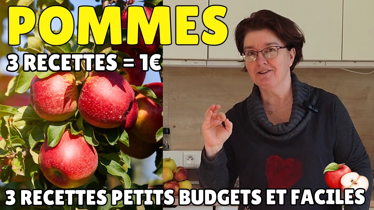 🍎 3 RECETTES AUX POMMES POUR 1 € PAR PERSONNE | Dessert ou gateau facile et économique !😋