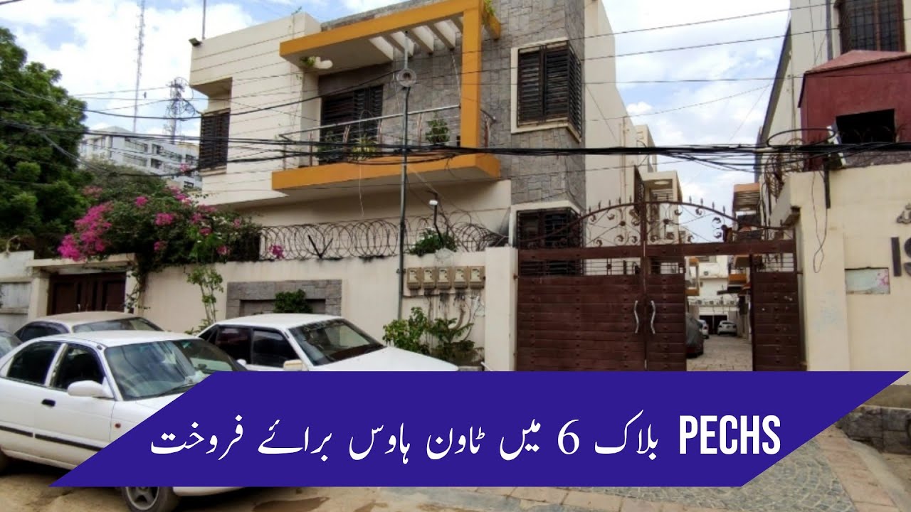 TOWNHOUSE FOR SALE IN PECHS BLOCK 6 | 232 SQY | 4450 SQFT COVERED AREA | PRIME LOCATION HILL PARK