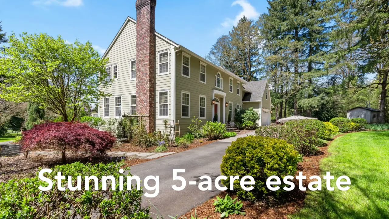 Stunning 5-acre Estate: In Camas School District!