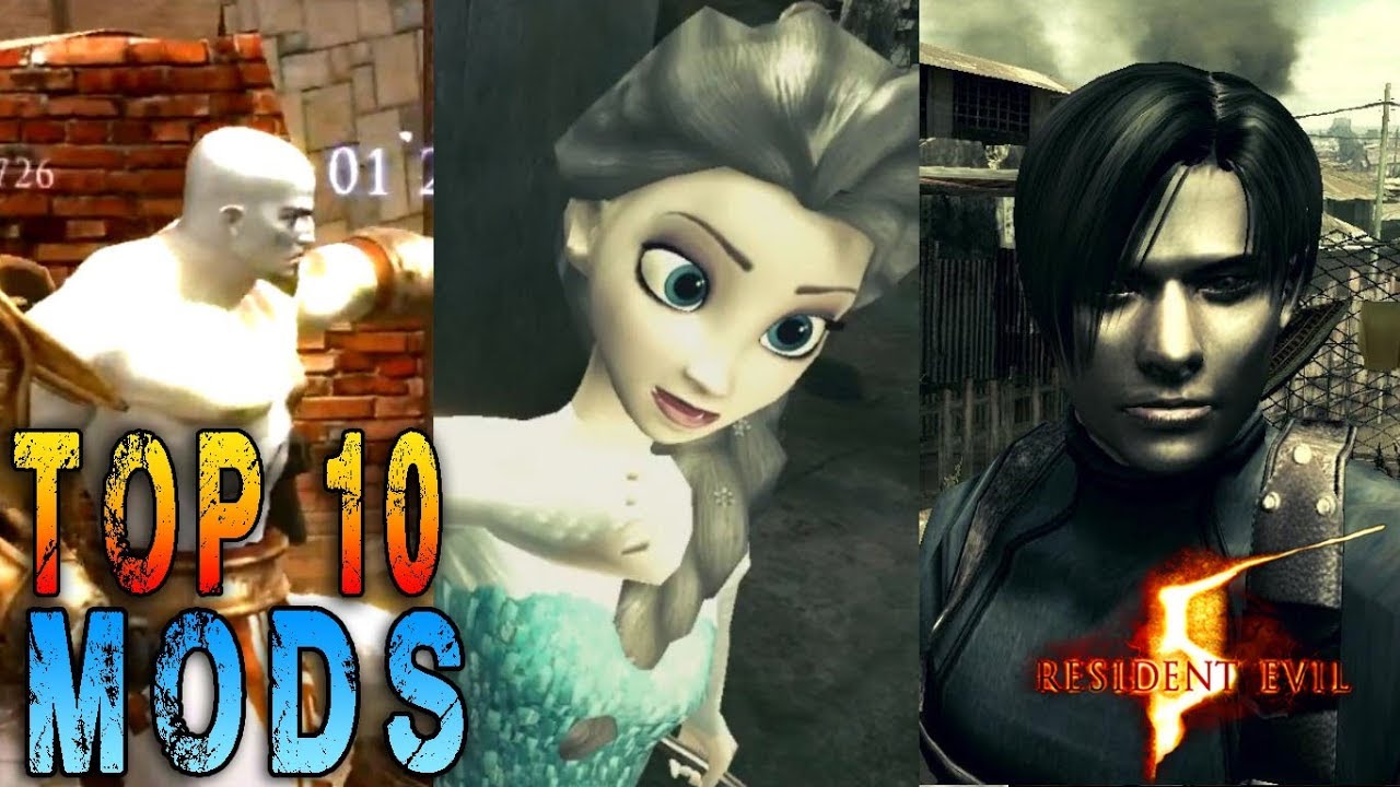 TOP 10 LOS MEJORES Y MAS LOCOS MODS DE RESIDENT EVIL 5 - MaxiLunaPMY