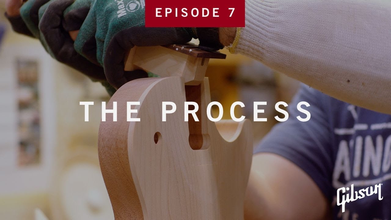 How Guitar Necks Get Glued To Bodies At Gibson USA | The Process S1 EP7