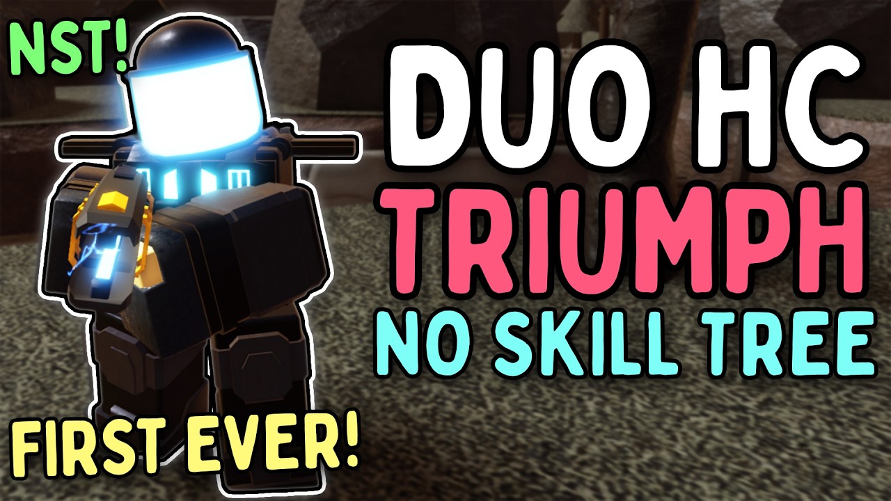 [FIRST EVER] DUO HARDCORE WRECKED BATTLEFIELD TRIUMPH NO SKILL TREE + NST FULL GUIDE | Roblox TDS