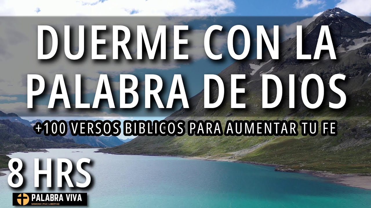 Duerme con la Palabra de Dios | recibe paz, fe y controla la ansiedad | Música relajante | 8 HRS