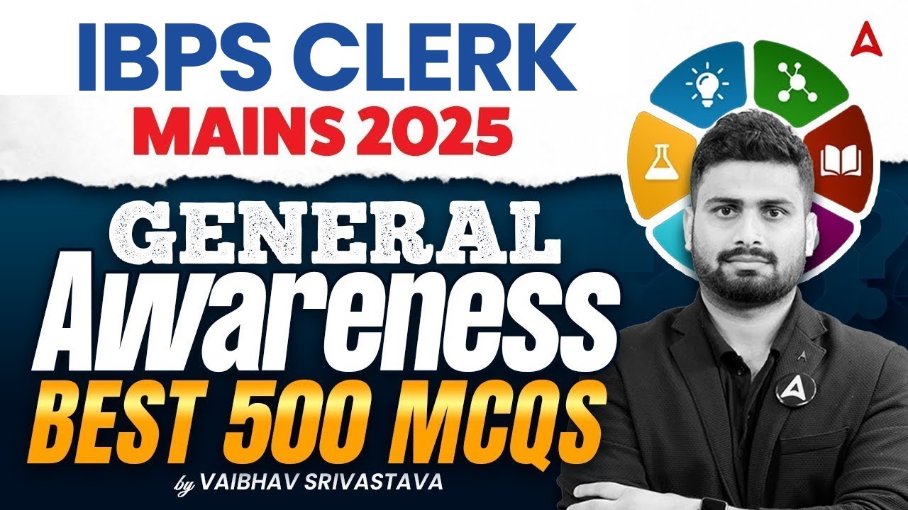 General Awareness 2025 | Top 500 MCQs for LIC, SBI, IBPS & RRB Mains | GA Marathon by Vaibhav Sir