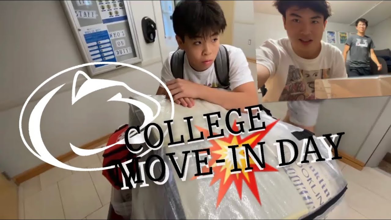 College Move in day + Room tour Penn State University