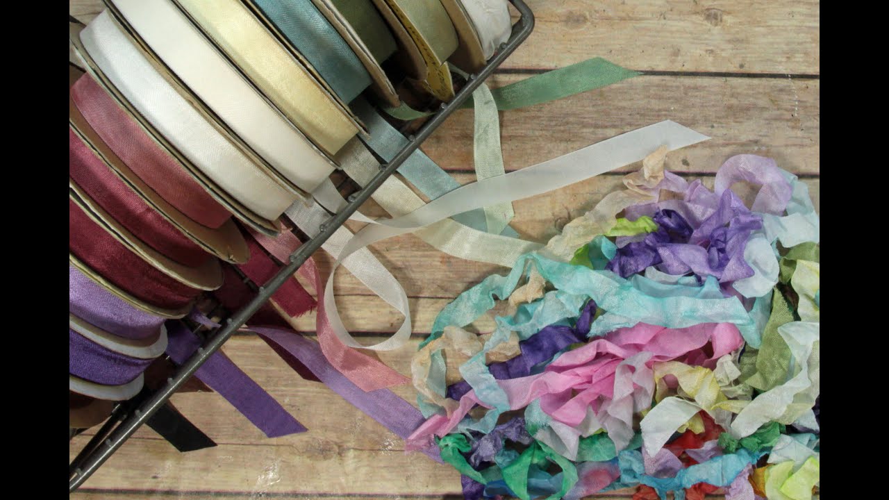 How I Color, Crinkle, & Store Seam Binding