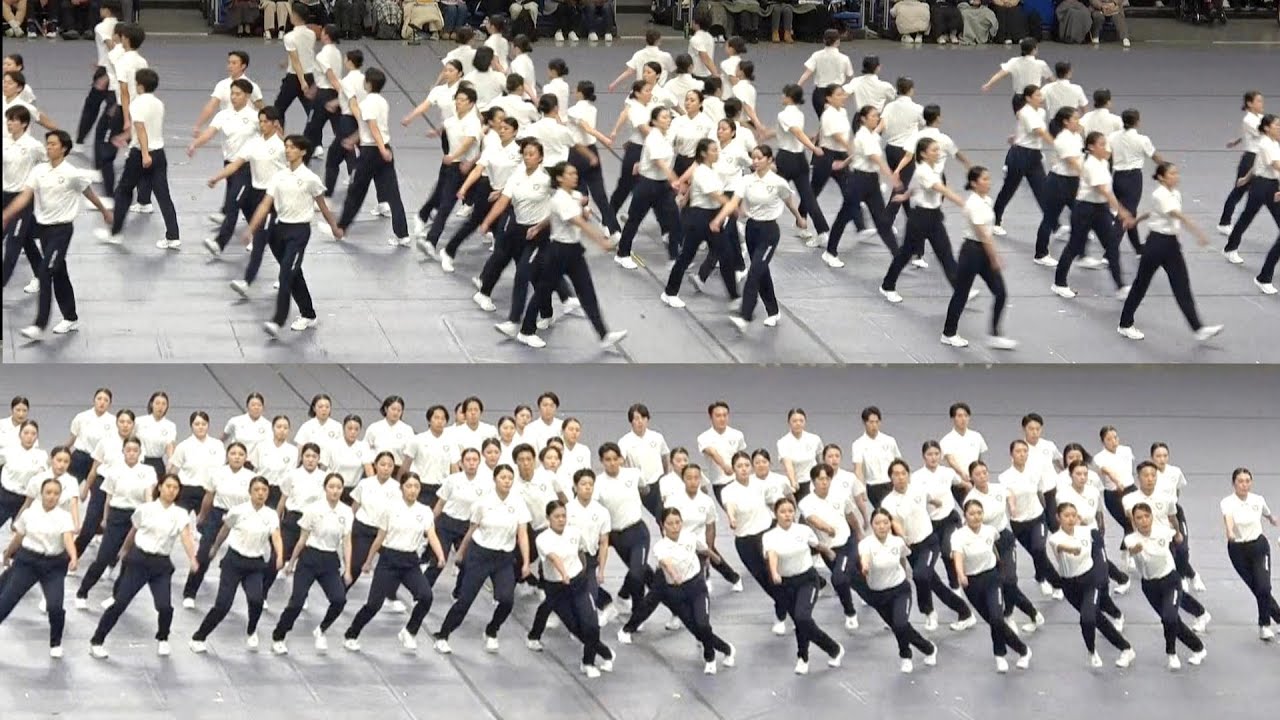 日体大「集団行動」 第61回体育研究発表実演会 2024年