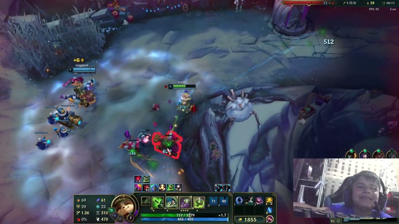 GAMEPLAY CON TEEMO EN URF LEAGUE OF LEGENDS 2025