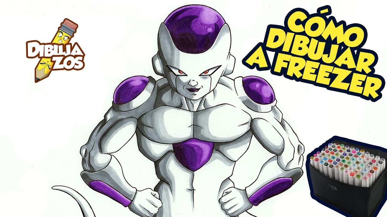 COMO DIBUJAR A FREEZER (4TA FORMA) | HOW TO DRAW FRIEZA 4TH FORM | DRAGON BALL SUPER