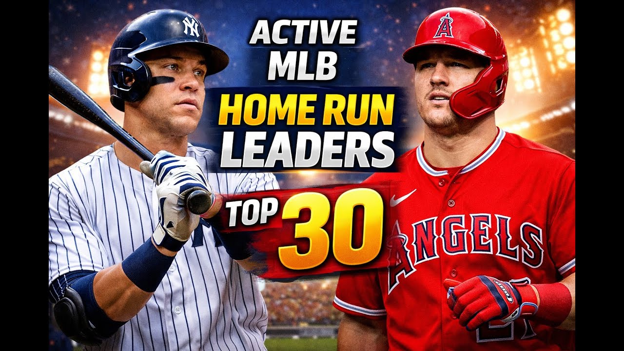 Top 30 Active MLB Players by Career Home Runs | Through the 2025 Season