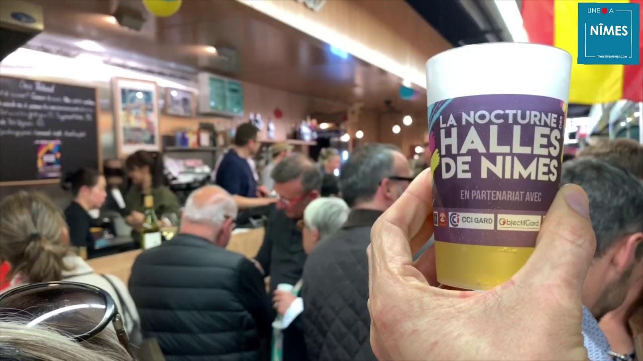 Les Halles de Nîmes en nocturne !