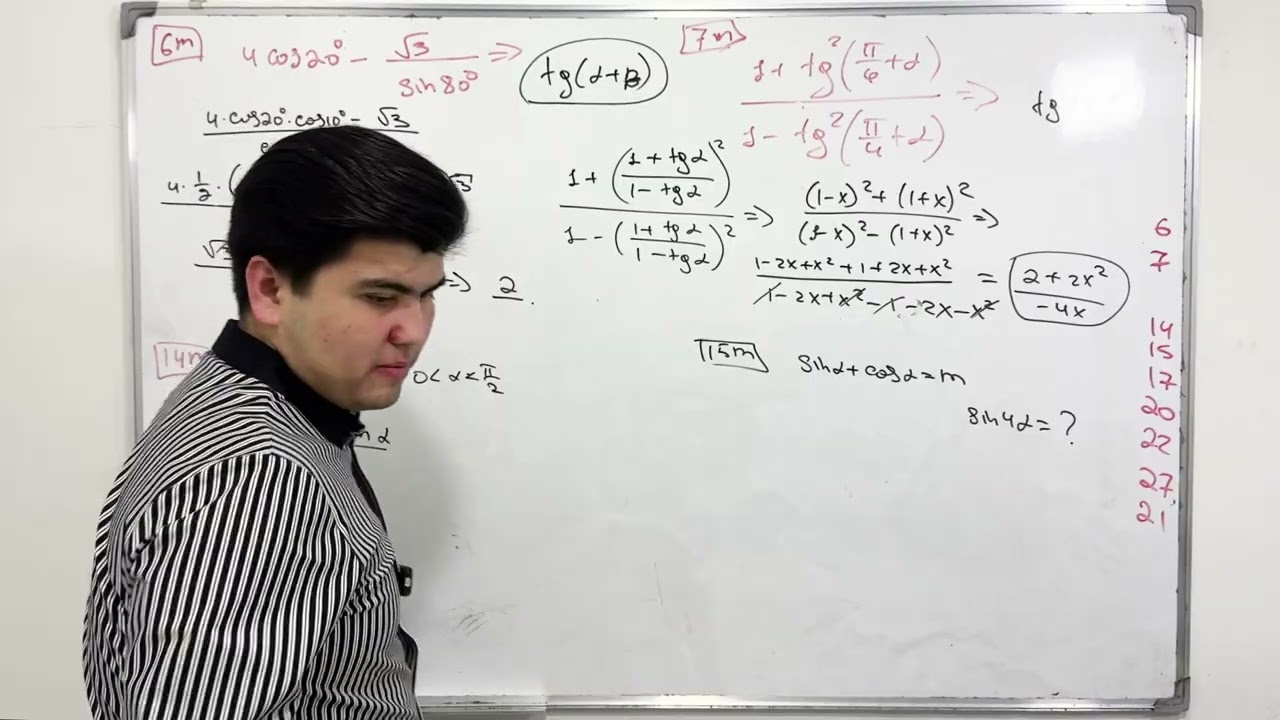Abuturent 1-9 kitobidan 86-mavzu | Trigonametrya