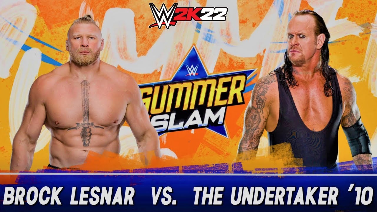 Brock Lesnar vs. Undertaker | SummerSlam | WWE 2K22 | 4K