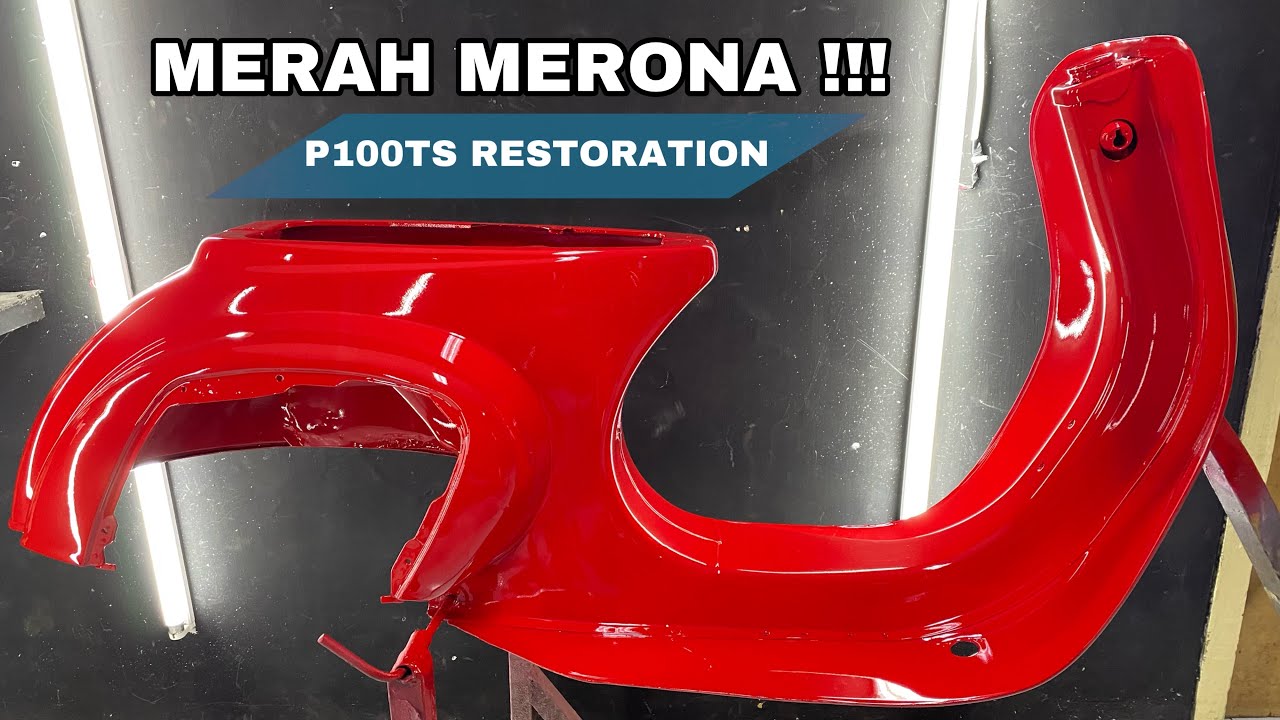 REPAINT VESPA P100TS SMALLFRAME DENGAN WARNA YANG MENGKILAU ‼️ ONLY ON @HappyPro_Mlg