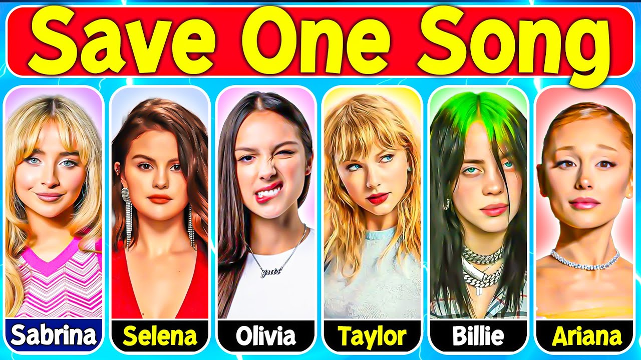 Save One Song 🎶😉 | Taylor vs Billie vs Olivia vs Sabrina vs Ariana vs Selena ❤