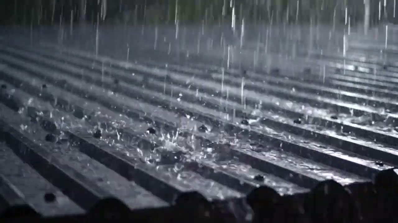 Heavy Rain on Metal Roof 🌧️ | Deep Sleep Rain Sounds | 3 Hours