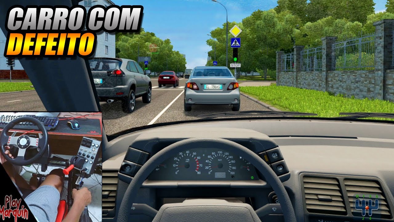 PEGUEI UM CARRRO COM PROBLEMA MECANICO - CITY CAR DRIVING - G27