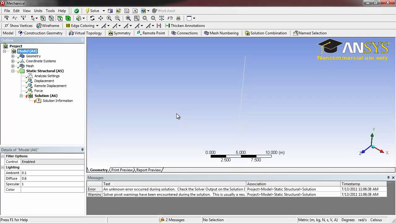 Cornell ANSYS Tutorial- Linear Column Buckling Solution